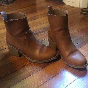 Brown booties
